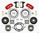 Wilwood Aero4 Rear Kit 14.00 Drilled Red 2005-2014 Mustang w/ BMR Suspn. w/Lines - My Store