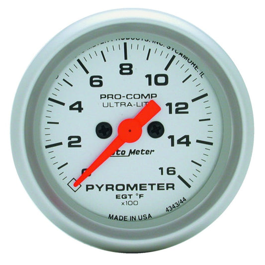 Autometer Ultra-Lite 60mm 0-1600 Deg F Digital Stepper Motor Electronic EGT Gauge - My Store