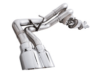 AWE 16-22 Toyota Tacoma 0FG Catback Exhaust w/ BashGuard - Dual Chrome Silver Tips - My Store