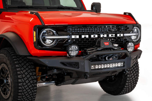 Addictive Desert Designs 2021+ Ford Bronco Rock Fighter Rear Bumper - Hammer Black - My Store