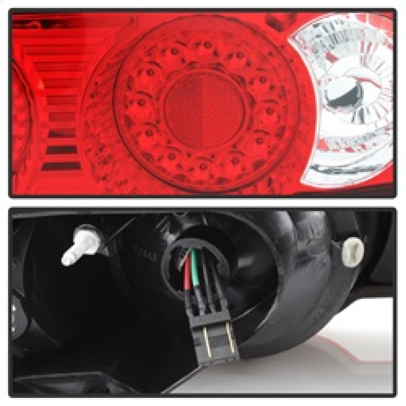 Spyder Acura RSX 02-04 LED Tail Lights Red Clear ALT-YD-ARSX02-LED-RC - Mammoth Racing -