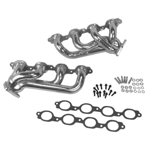 BBK 14-18 GM Truck 5.3/6.2 1 3/4in Shorty Tuned Length Headers - Polished Silver Ceramic - My Store