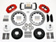 Wilwood Narrow Superlite 6R Front Hub Kit 12.88in Drilled Red 1970-1973 Mustang Disc Spindle - Mammoth Racing -