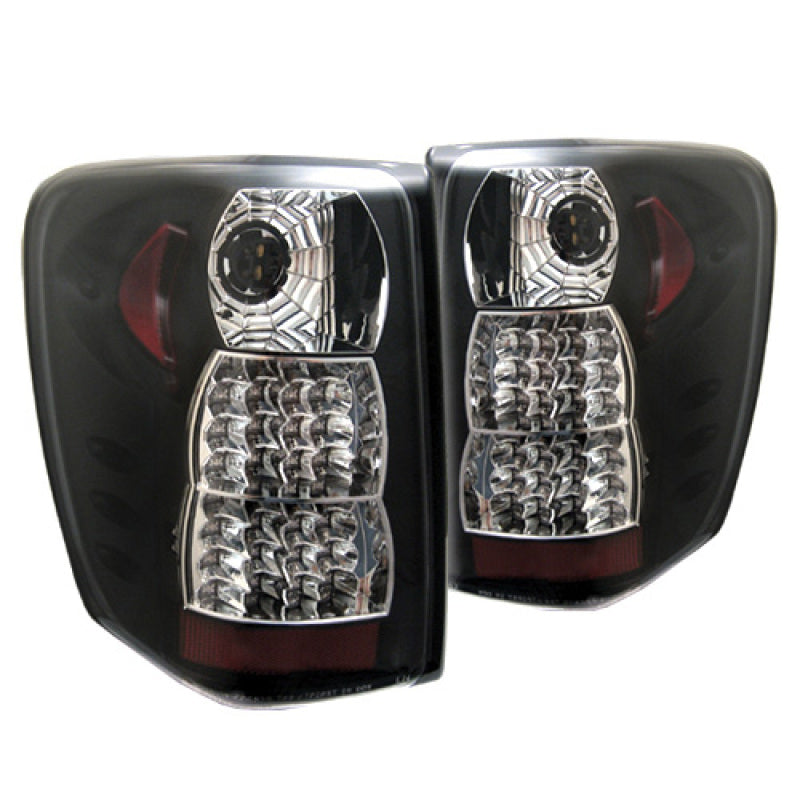 Spyder Jeep Grand Cherokee 99-04 (LED Indicator)LED Tail Lights Black ALT-YD-JGC99-LED-BK - Mammoth Racing -