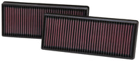 K&N Replacement Air Filter 12.563in O/S Length x 5.25in O/S Width x 1.625in H (Inc 2 Filters) - Mammoth Racing -