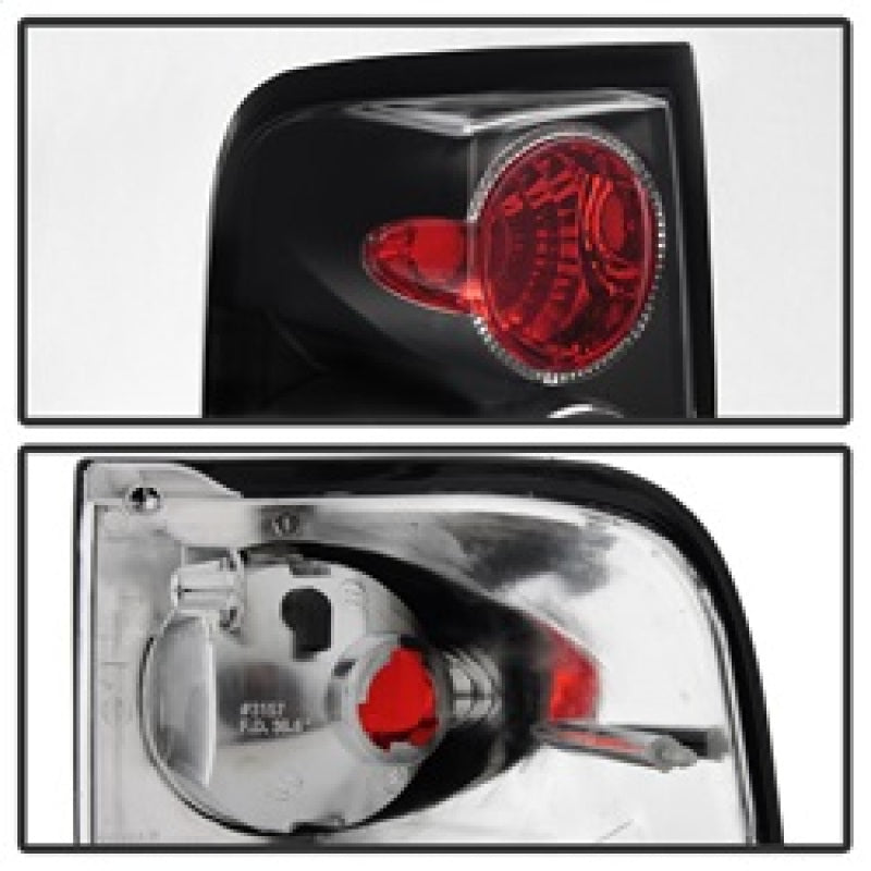 Spyder Ford F150 side 04-08 (Not Fit Heritage & SVT)Euro Tail Lights Blk ALT-YD-FF15004-BK - Mammoth Racing -