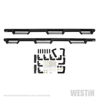 Westin/HDX 17-18 Ford F-250/350 Crew Cab (6.75ft Bed) Stainless Drop Nerf Step Bars - Textured Black - Mammoth Racing -
