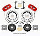 Wilwood Aero6 Front Hat Kit 14.00 Drilled Red 2015-Up Mustang w/Lines - My Store