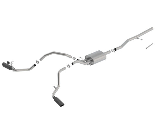 Borla 14-18 Chevrolet Silverado 1500 5.3L V8 AT/MT 4DR CC ATAK Catback Exhaust w/Black Chrome Tips - My Store