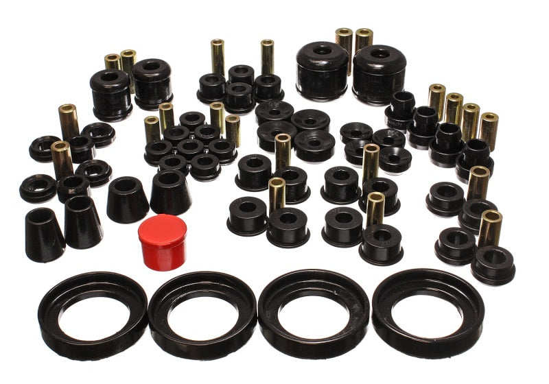 Energy Suspension 97-01 Honda Prelude (Type SH Only) Black Hyper-Flex Master Bushing Set - Mammoth Racing -