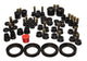 Energy Suspension 97-01 Honda Prelude (Type SH Only) Black Hyper-Flex Master Bushing Set - Mammoth Racing -