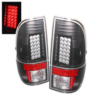 Spyder Ford Super Duty 08-15 LED Tail Lights Black ALT-YD-FS07-LED-BK - Mammoth Racing -