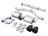 AWE Subaru BRZ/ Toyota GR86/ Toyota 86 Touring Edition Cat-Back Exhaust- Diamond Black Tips - Mammoth Racing -