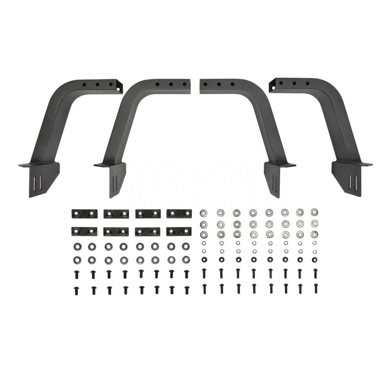 Westin 05-21 Toyota Tacoma Overland Cargo Rack Base - Textured Black - Mammoth Racing -