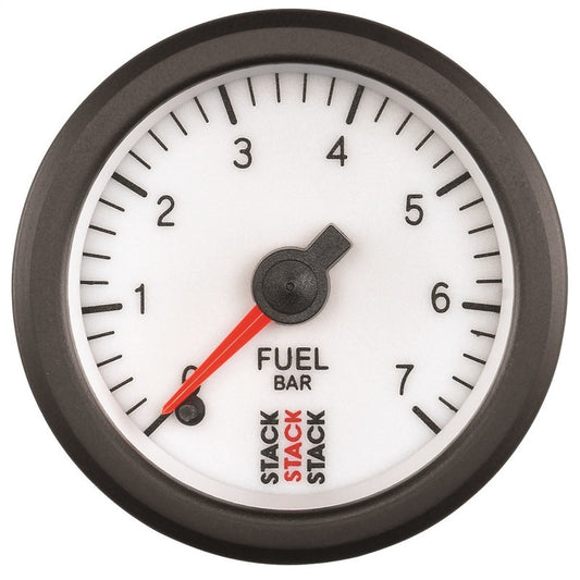 Autometer Stack 52mm 0-7 Bar M10 Male Pro Stepper Motor Fuel Pressure Gauge - White - My Store