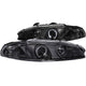 ANZO 1997-1999 Mitsubishi Eclipse Projector Headlights w/ Halo Black G2 - My Store