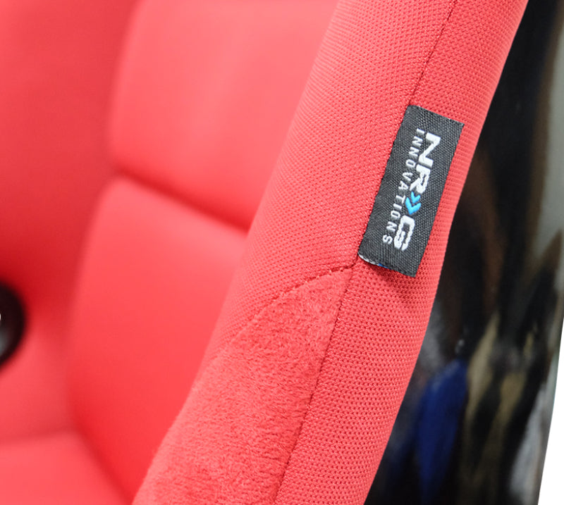 NRG FRP Bucket Seat (Red Cloth) - Large - My Store