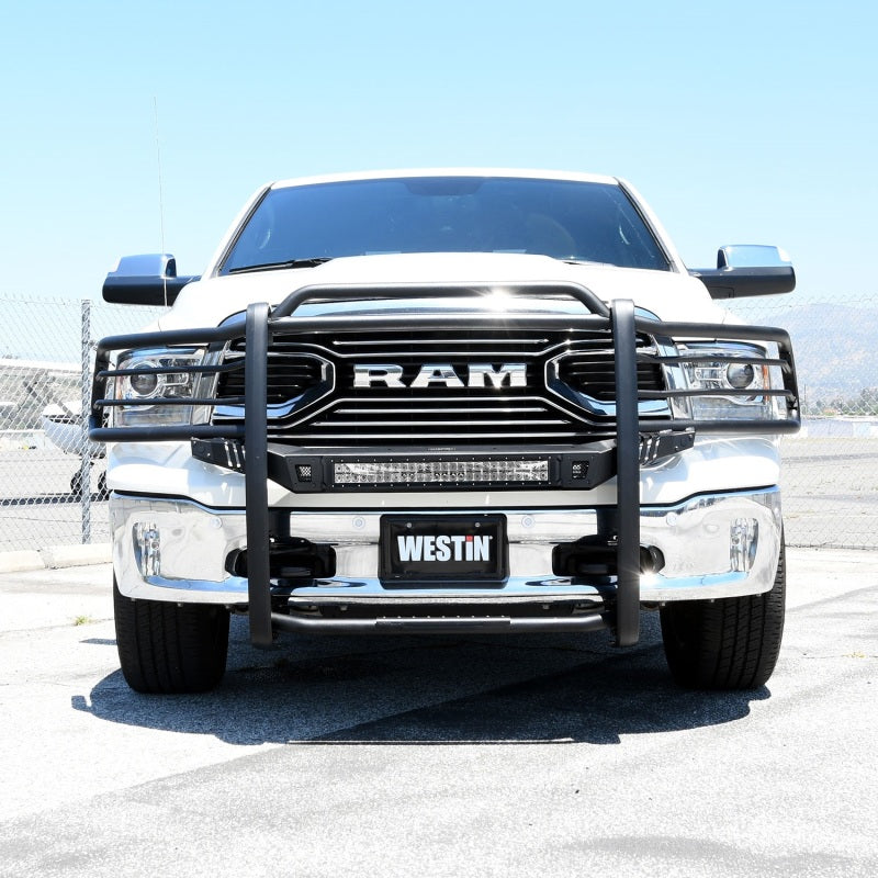 Westin 19-21 Ram 1500 Classic (Excl Rebel) Sportsman X Grille Guard - Textured Black - Mammoth Racing -