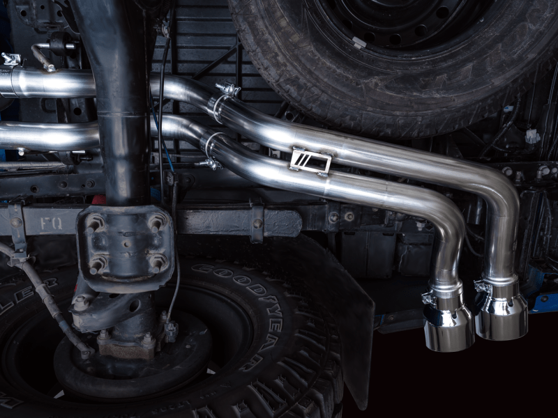 AWE 16-22 Toyota Tacoma 0FG Catback Exhaust w/ BashGuard - Dual Chrome Silver Tips - My Store