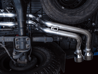 AWE 16-22 Toyota Tacoma 0FG Catback Exhaust w/ BashGuard - Dual Chrome Silver Tips - My Store