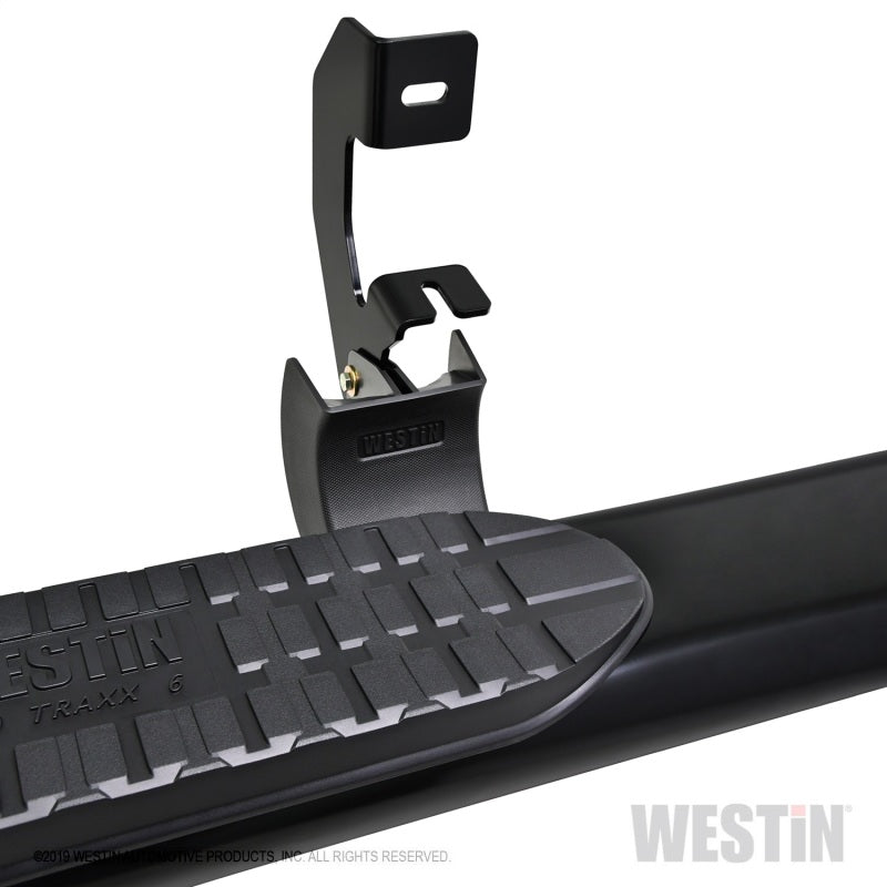 Westin 2019 Chevrolet Silverado Double Cab PRO TRAXX 6 Oval Nerf Step Bars - Black - Mammoth Racing -