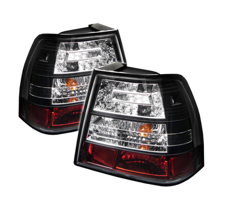 Spyder Volkswagen Jetta 99-04 LED Tail Lights Black ALT-YD-VJ99-LED-BK - Mammoth Racing -