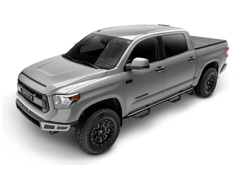 N-Fab Nerf Step 15-17 Ford F-150 SuperCab 8ft Bed - Gloss Black - Bed Access - 3in - Mammoth Racing -
