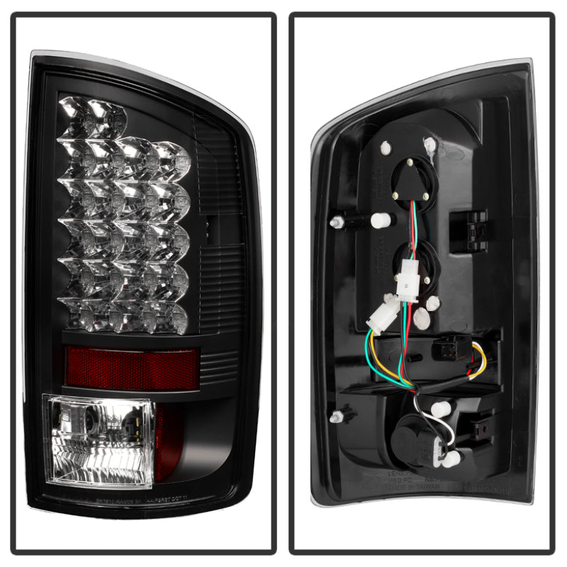 Spyder Dodge Ram 02-06 1500/Ram 2500/3500 03-06 LED Tail Light Black ALT-YD-DRAM02-LED-BK - Mammoth Racing -