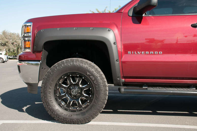 EGR 14+ Chev Silverado 5ft Bed Bolt-On Look Fender Flares - Set - Matte - Mammoth Racing -