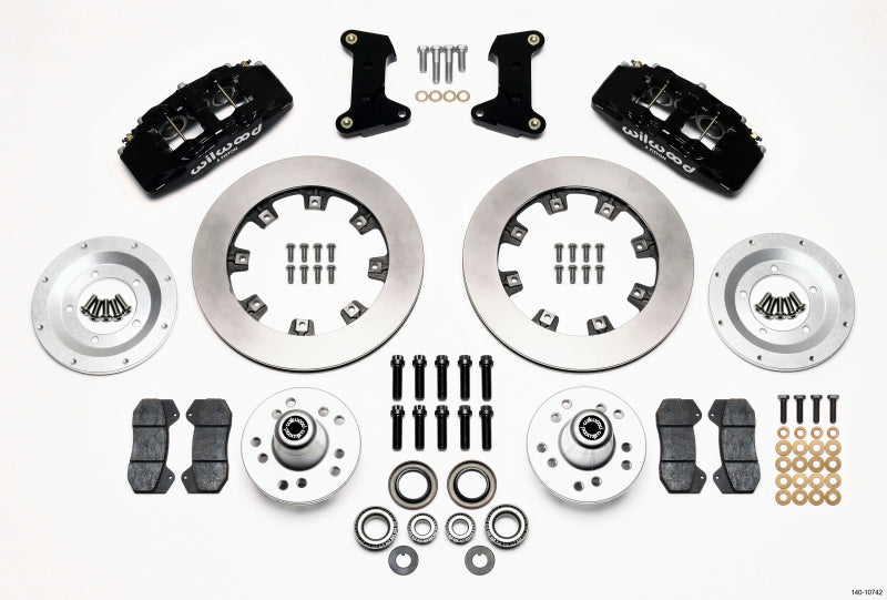 Wilwood Dynapro 6 Front Hub Kit 12.19in 74-80 Pinto/Mustang II Disc Spindle only - Mammoth Racing -
