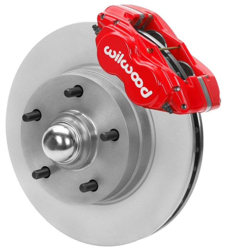 Wilwood 70-81 FBody/75-79 A&XBody Dynalite Frt Brk Kit 11in Rtr Red Calipers Use w/ Pro Drop Spindle - My Store