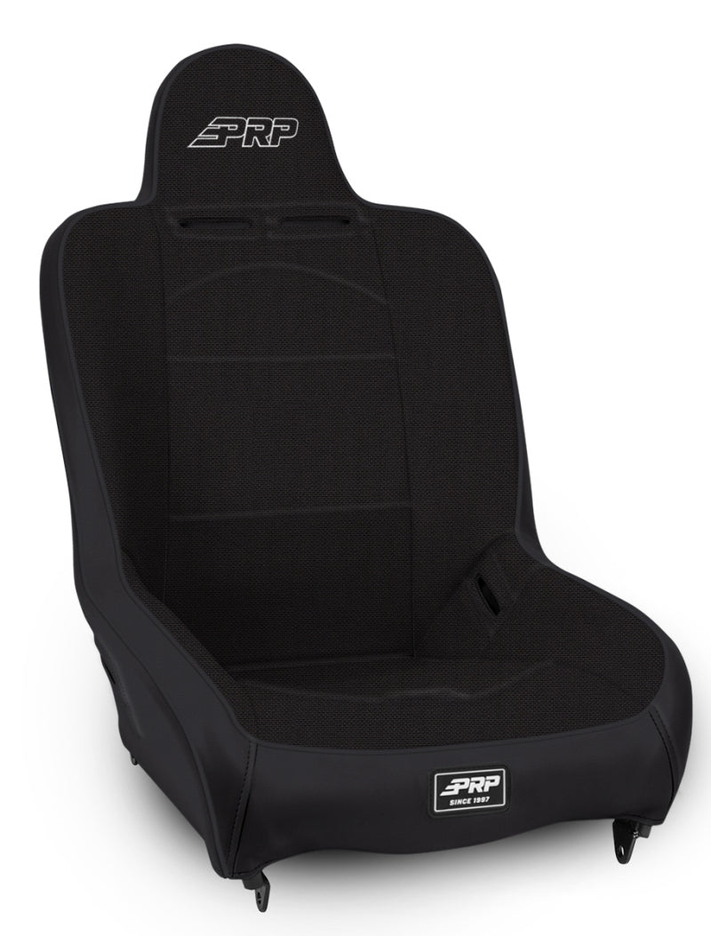 PRP Premier High Back Suspension Seat (Two Neck Slots) - All Black - Mammoth Racing -