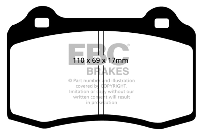 EBC 92-00 Dodge Viper 8.0 Yellowstuff Front Brake Pads - My Store