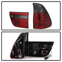 Spyder BMW E53 X5 00-06 4PCS Euro Style Tail Lights- Red Smoke ALT-YD-BE5300-RS - Mammoth Racing -