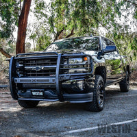 Westin 16-18 Chevy Silverado 1500 Sportsman X Grille Guard - Textured Black - Mammoth Racing -