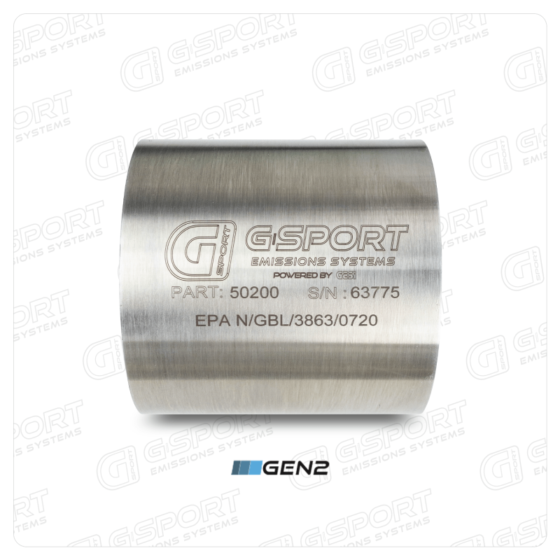 GESI G-Sport 400 CPSI GEN 2 EPA Compliant 4in x 4in High Output Substrate Only- 350-500HP - My Store