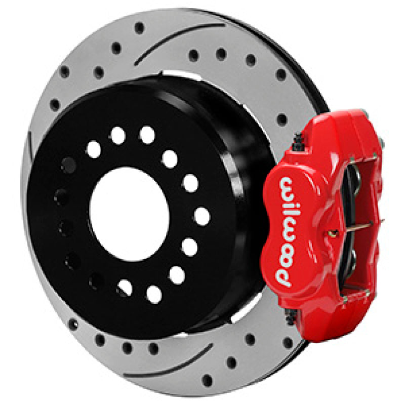 Wilwood Ford Explorer 8.8in Rear Axle Dynalite Disc Brake Kit 12.19in Drill/Slot Rotor Red Caliper - My Store