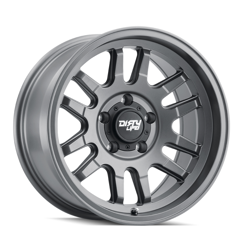 Dirty Life 9310 Canyon 17x9 / 5x127 BP / -38mm Offset / 71.5mm Hub Satin Graphite Wheel - Mammoth Racing -