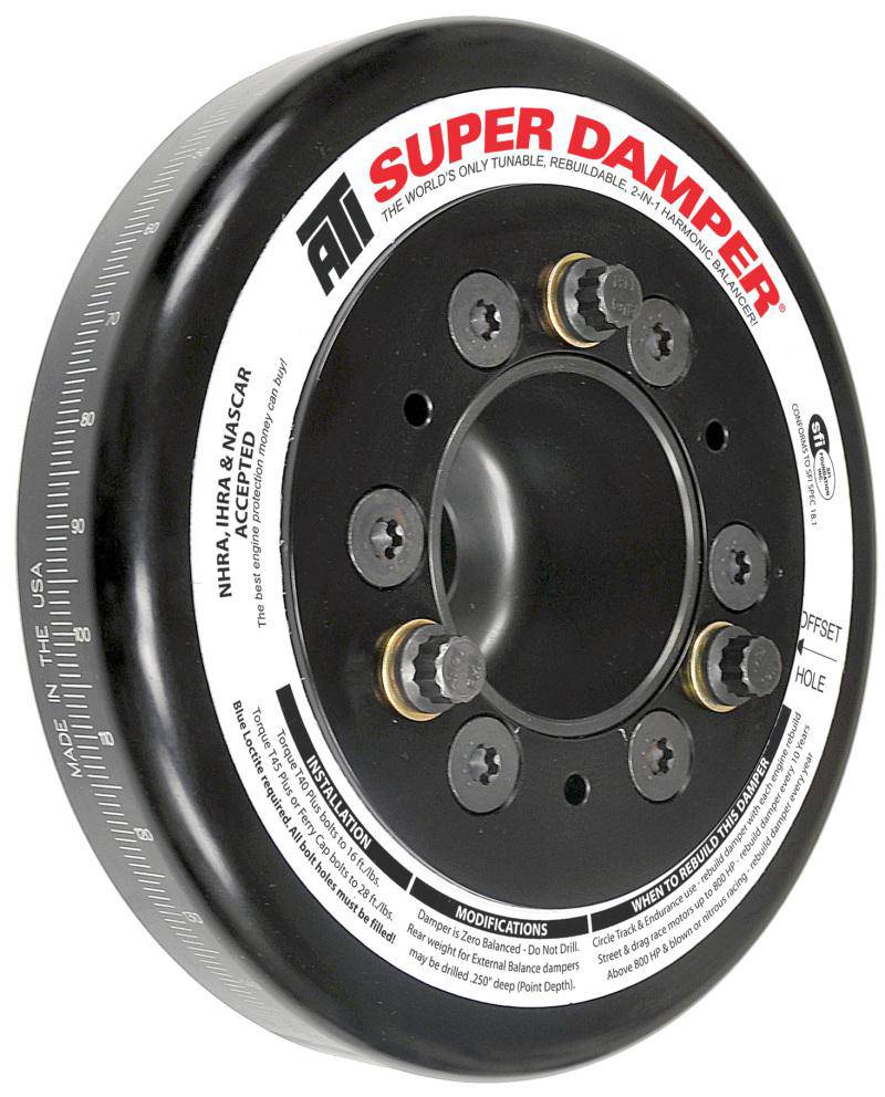 ATI Damper - 7.074in - Alum - Honda B - Race Damper - 4 Grv Steel Hub - 2 Ring - My Store