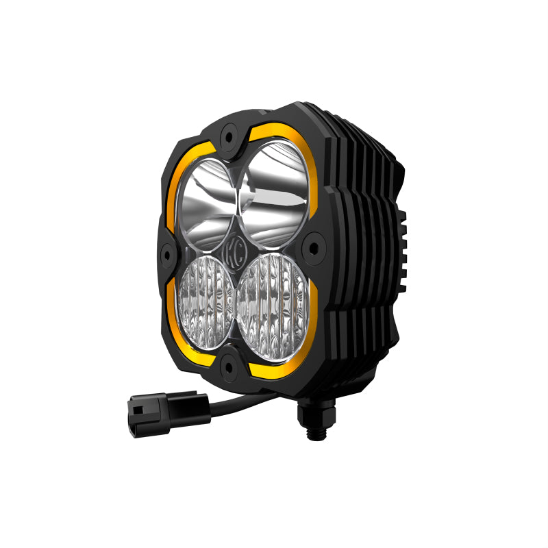 KC HiLiTES Flex ERA 4 Single Light - 80W Combo Beam - Mammoth Racing -
