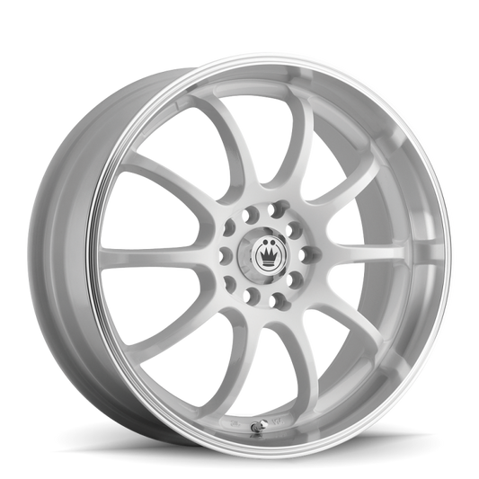 Konig Lightning 16x7 8x100/114.3 Et40 White/Machine Lip - Mammoth Racing -