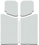 DEI 2019+ Jeep Wrangler JL 2DR Headliner - White (5 Pc) - Mammoth Racing -