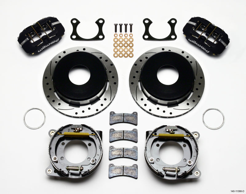 Wilwood Dynapro Low-Profile 11.00in P-Brake Kit Drilled Big Ford 2.36in Offset Currie - Mammoth Racing -