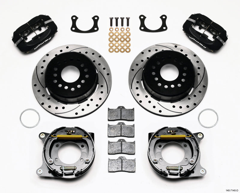 Wilwood Forged Dynalite P/S Park Brake Kit Drilled New Big Ford 2.50in Offset - My Store