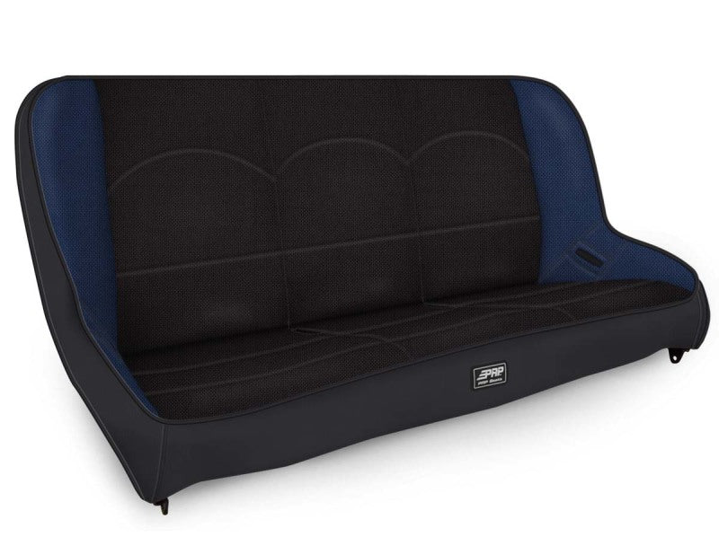 PRP Jeep Jku/jlu Low Back Rear Bench - Black / Blue - Mammoth Racing -