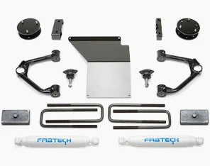 Fabtech 07-18 GM K1500 w/OE Forged UCA 3.5in Budget UCA System w/Rear Stealth Shocks - Mammoth Racing -