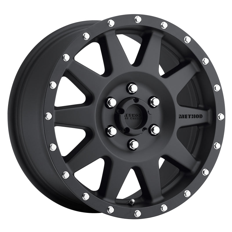 Method Mr301 The Standard 17x7.5 +50mm Offset 6x130 84.1mm CB Matte Black Wheel - Mammoth Racing -