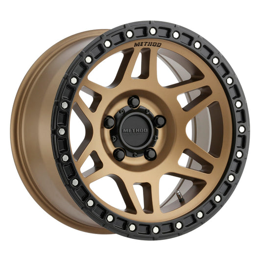 Method Mr312 17x9 -12mm Offset 5x5 71.5mm CB Method Bronze/Black Street Loc Wheel - Mammoth Racing -