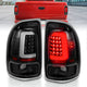 ANZO 1997-2004 Dodge Dakota LED Taillights Black Housing Clear Lens Pair - My Store