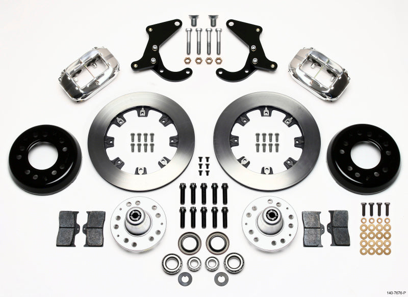 Wilwood Forged Dynalite Front Kit 12.19in Polished 55-57 Chevy - My Store